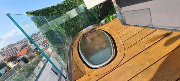 Bain froid en inox