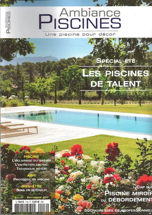 Couverture du magazine Ambiance Piscines n°116, juillet-septembre 2017