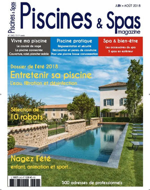 Couverture de Piscines & Spas Magazine n°242, juin-août 2018